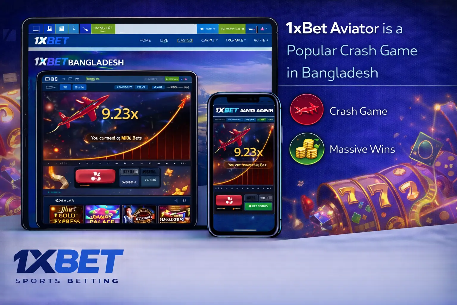 Aviator crash game on 1xBet popular with players in Bangladesh